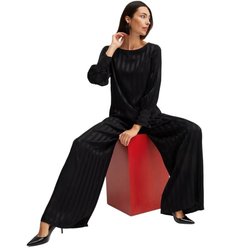 Chico's Black Label Trousers, Size 8, Black, NWT - Picture 9 of 12